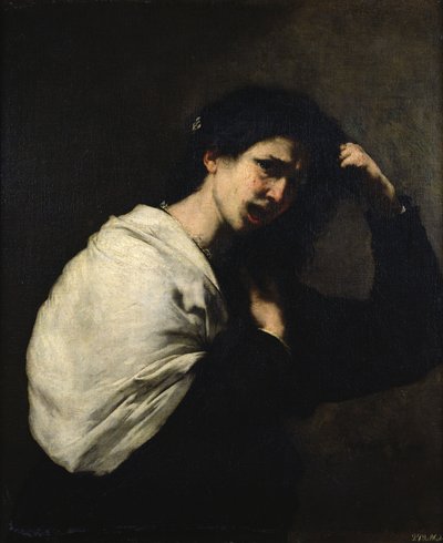 Una mujer desesperada, 1638 de Jusepe de Ribera